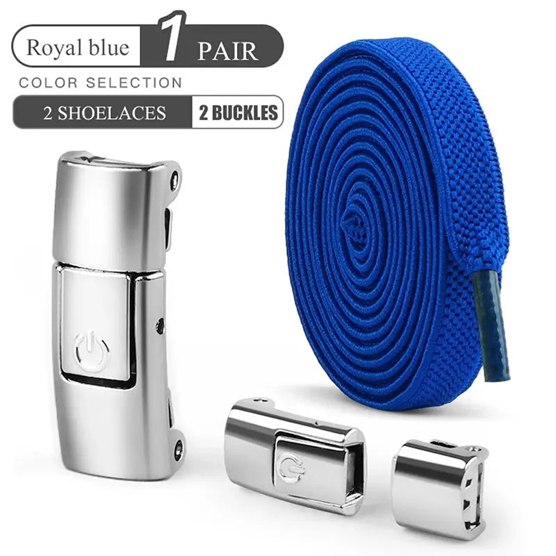 8mm No Tie Shoe Laces Press Lock Shoelaces Without Ties Elastic Laces Sneaker Kids Adult Widened Flat Shoelace for Shoes - Fun Tech and Gadgets