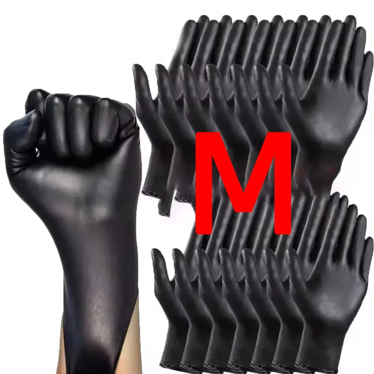 10/20/50/100PCS Bagged Disposable Gloves Black Disposable Gloves Household Kitchen Cooking Tools Car Wash Household Cleaning - Fun Tech and Gadgets