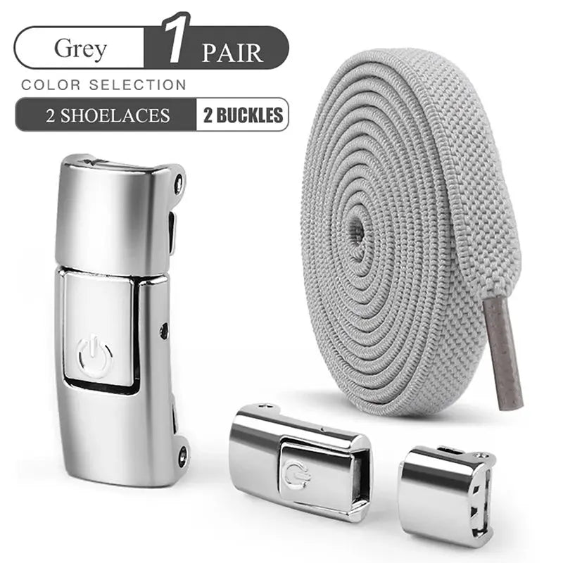 8mm No Tie Shoe Laces Press Lock Shoelaces Without Ties Elastic Laces Sneaker Kids Adult Widened Flat Shoelace for Shoes - Fun Tech and Gadgets