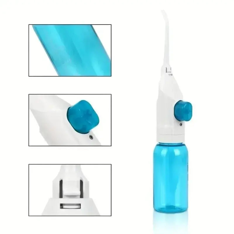 Household High Pressure Oral Irrigator Portable Teeth Clean Water Dental Floss Manual High Pressure Water Toothpick - Fun Tech and Gadgets