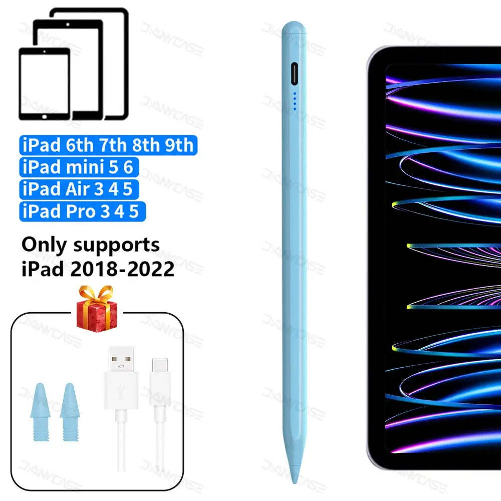 For Apple Pencil 2 1 Palm Rejection Power Display iPad Accessories iPad 2022 2021 2020 2019 2018 Pro 11 12.9 Air Mini Stylus Pen Fun Tech and Gadgets