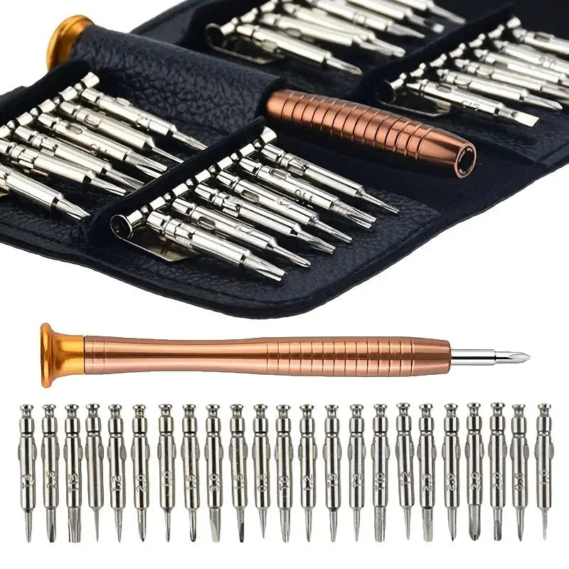 Mini Precision Screwdriver Set 25 in 1 Electronic Torx Screwdriver Opening Repair Tools Kit for iPhone Camera Watch Tablet PC - Fun Tech and Gadgets