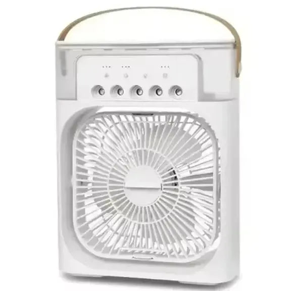 New 3 In 1 Fan AIr Conditioner Household Mini Air Cooler LED Night Light Portable Humidifier Air Adjustment Fan Office Home Fan
