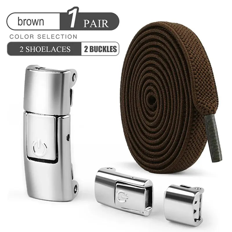 8mm No Tie Shoe Laces Press Lock Shoelaces Without Ties Elastic Laces Sneaker Kids Adult Widened Flat Shoelace for Shoes - Fun Tech and Gadgets