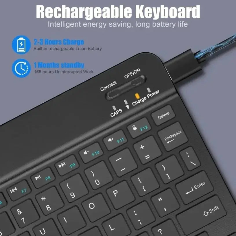 10 inch Bluetooth Keyboard for tablet ipad Keyboard and Mouse Kit for ipad Xiaomi Samsung Huawei Lenovo For Android ios Windows - Fun Tech and Gadgets