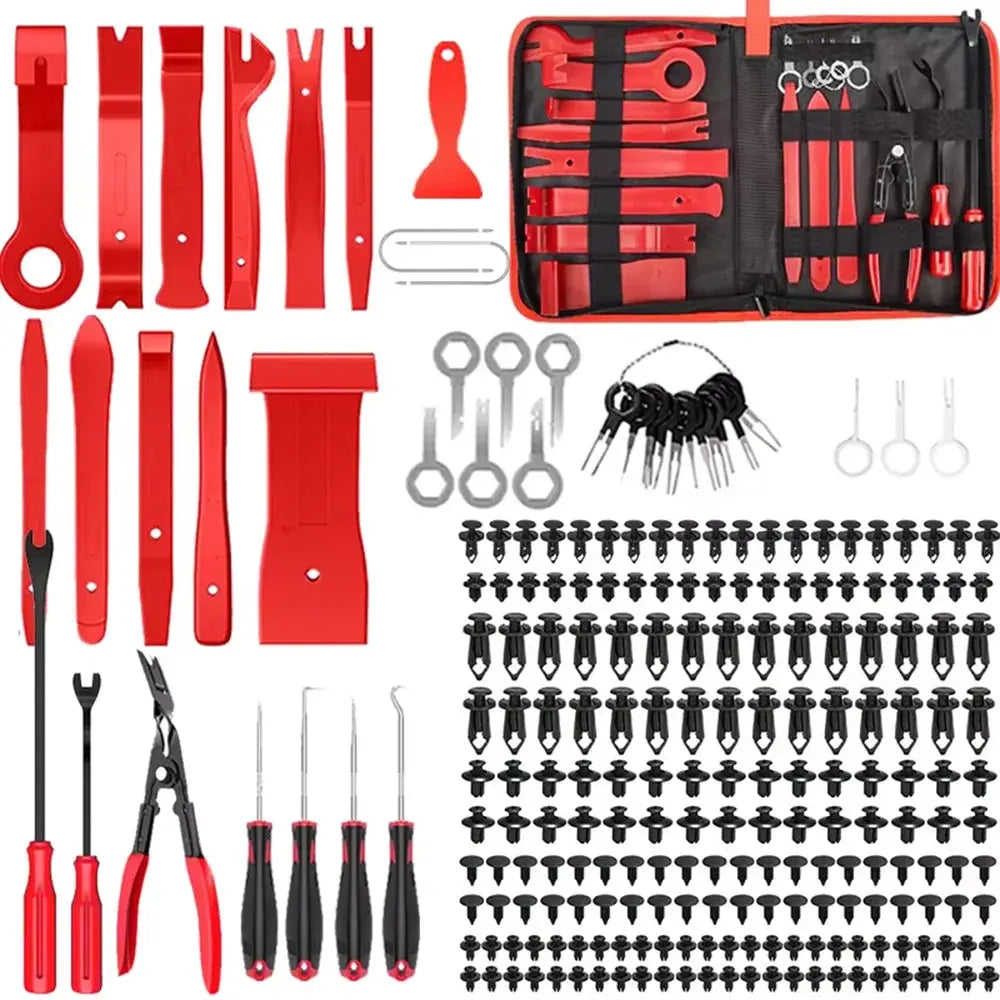 Auto Door Clip Panel Trim Removal Tool Car Audio Disassembly Kits Navigation Disassembly Installer Prying Automobile Nail Puller