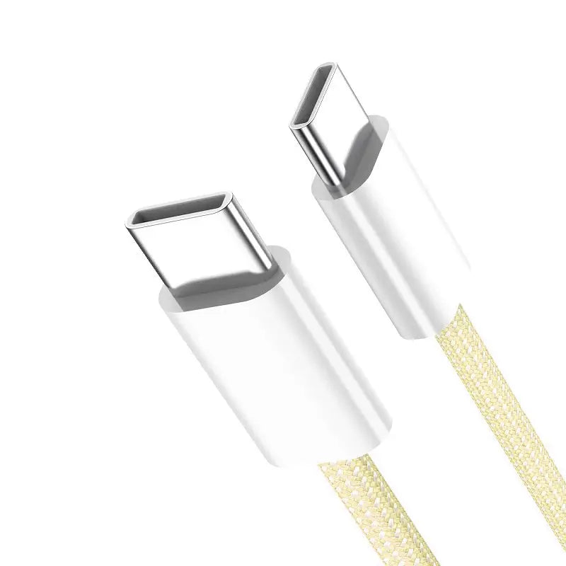 PD 60W Type C to Type C Color Cable For  iphone 15 15pro  Fast Charging For Xiaomi Samsung Huawei Type C Weaving Cable  1M 2M 3M - Fun Tech and Gadgets