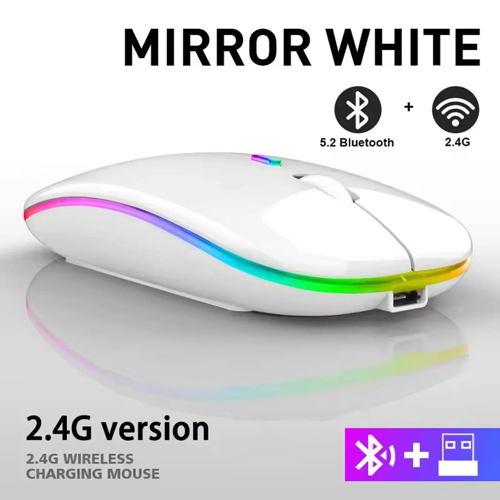 2025New Wireless Mouse Gaming Mouse Backlight USB Compatible RGB Rechargeable Mice Silent Backlit Ergonomic  Mouse for Laptop PC - Fun Tech and Gadgets