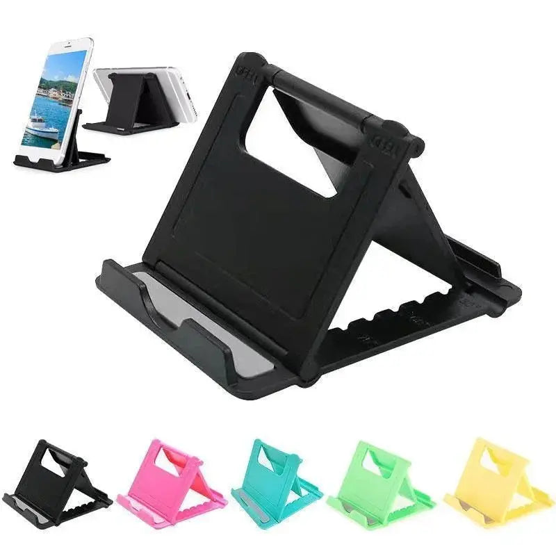 Mini Adjustable Creative Portable Universal Folding Plastic Phone Holder Tablet Computer Stand For ipad iPhone Samsung Xiaomi - Fun Tech and Gadgets