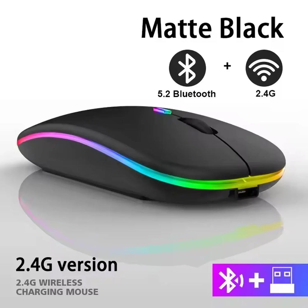 2025New Wireless Mouse Gaming Mouse Backlight USB Compatible RGB Rechargeable Mice Silent Backlit Ergonomic  Mouse for Laptop PC - Fun Tech and Gadgets