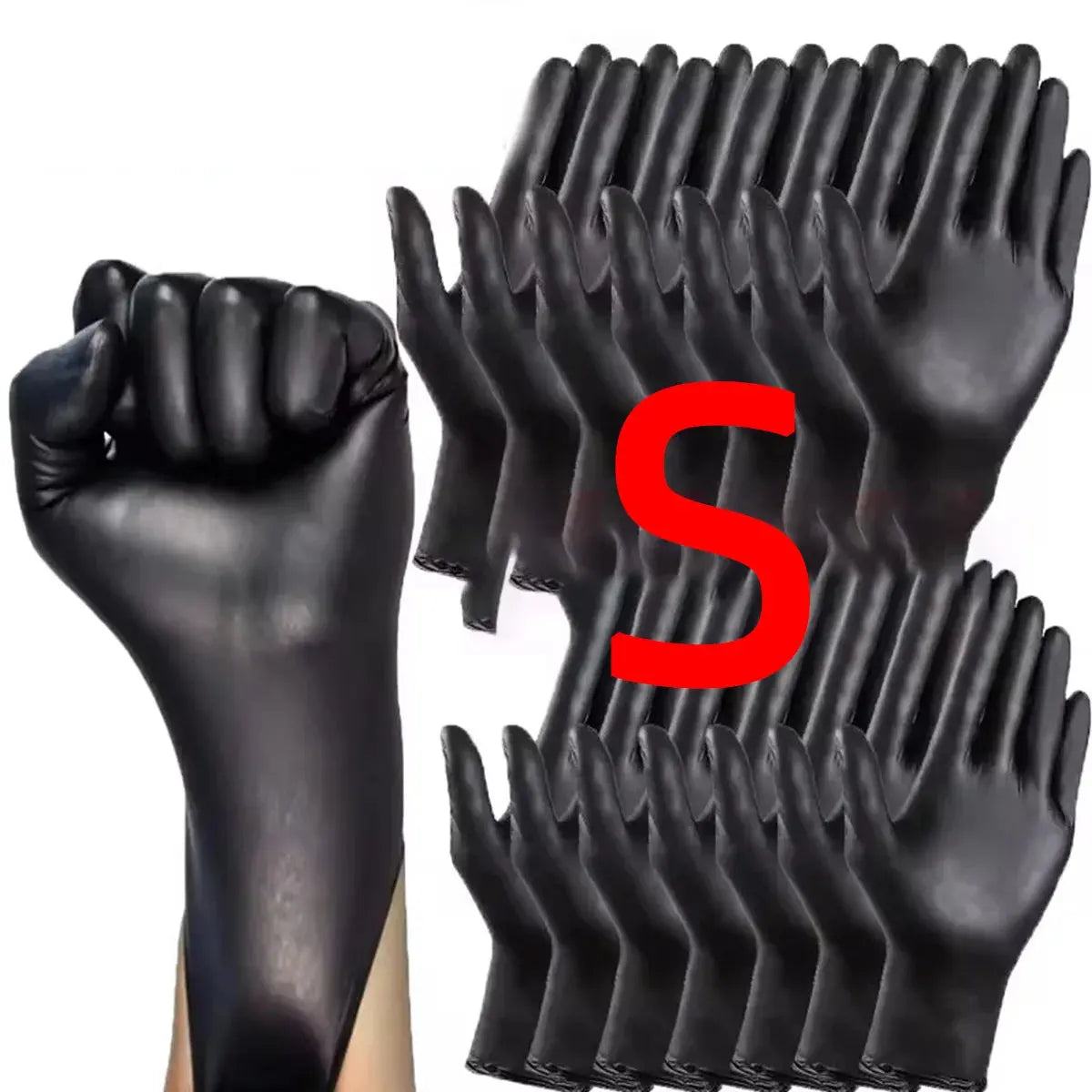 10/20/50/100PCS Bagged Disposable Gloves Black Disposable Gloves Household Kitchen Cooking Tools Car Wash Household Cleaning - Fun Tech and Gadgets