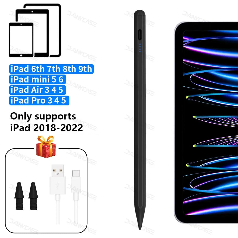 For Apple Pencil 2 1 Palm Rejection Power Display iPad Accessories iPad 2022 2021 2020 2019 2018 Pro 11 12.9 Air Mini Stylus Pen Fun Tech and Gadgets