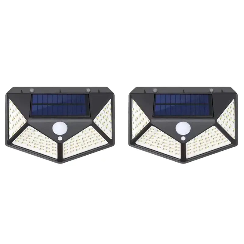 100LED Solar Flood Lights 3 Modes Outdoor Solar Motion Security Solar Light Waterproof for Garden Patio Garage Wall Light