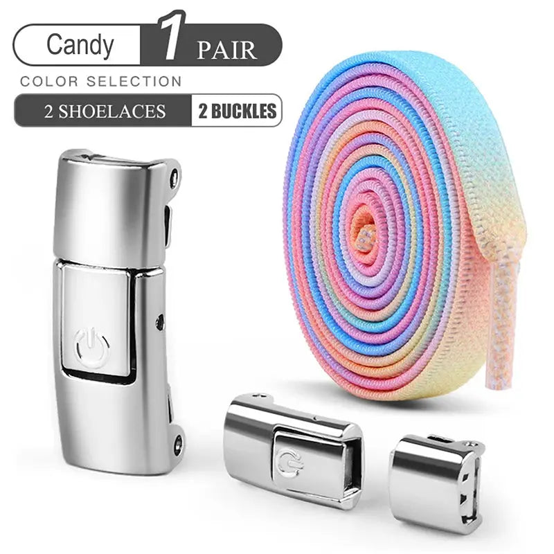 8mm No Tie Shoe Laces Press Lock Shoelaces Without Ties Elastic Laces Sneaker Kids Adult Widened Flat Shoelace for Shoes - Fun Tech and Gadgets