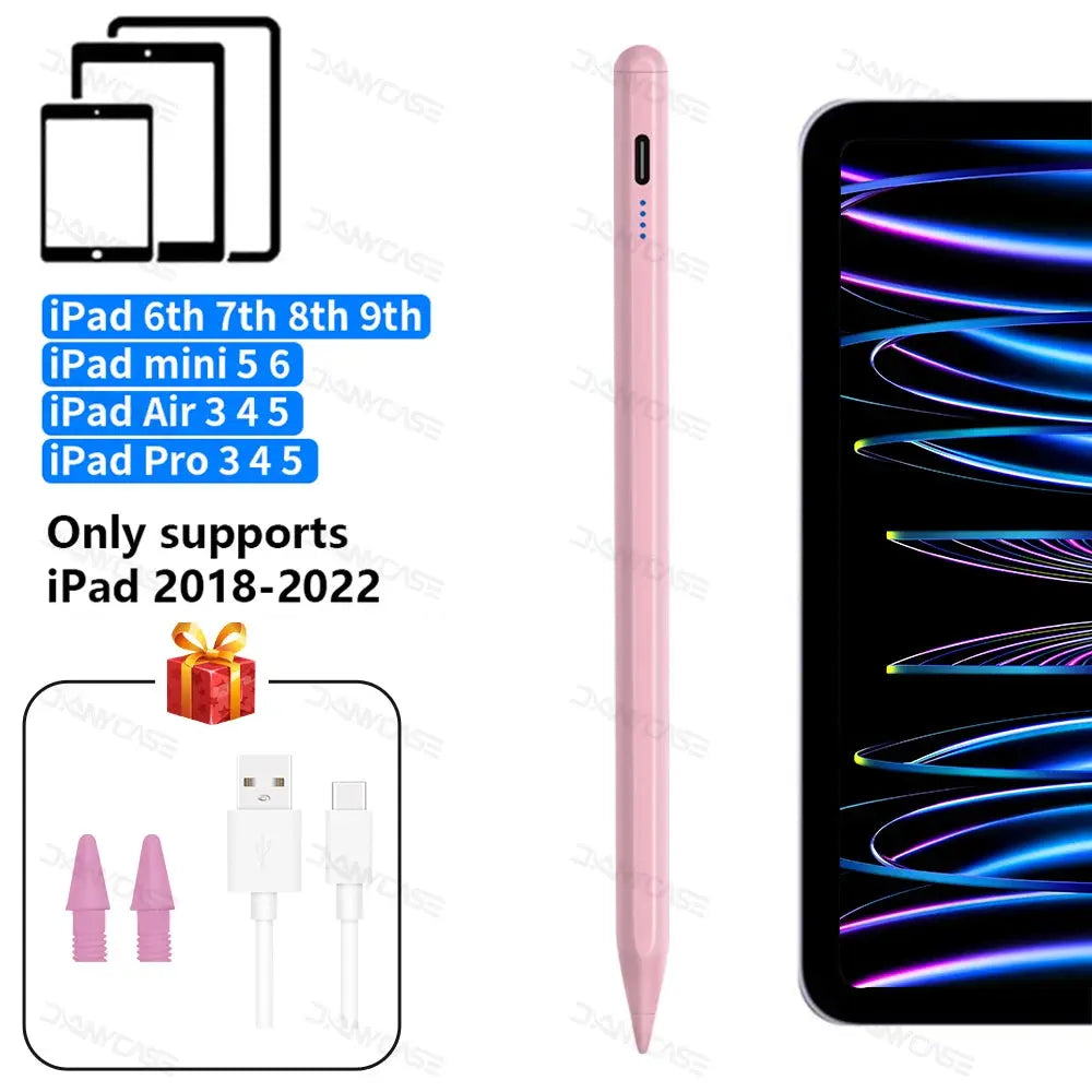 For Apple Pencil 2 1 Palm Rejection Power Display iPad Accessories iPad 2022 2021 2020 2019 2018 Pro 11 12.9 Air Mini Stylus Pen Fun Tech and Gadgets