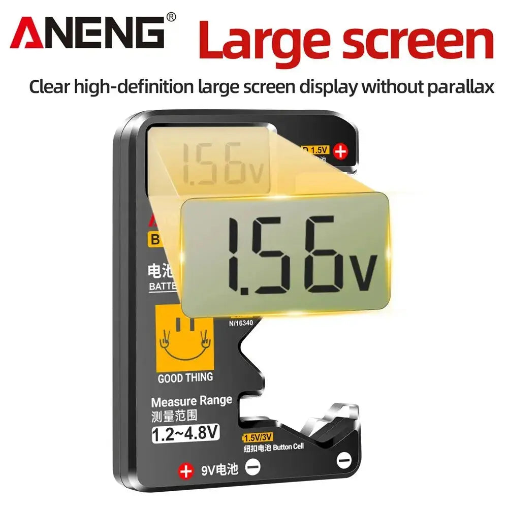 ANENG BT189 Button Cell Battery Tester 9V N D C AA AAA Universal Household LCD Display Battery Tester Power Bank Detectors Tools - Fun Tech and Gadgets