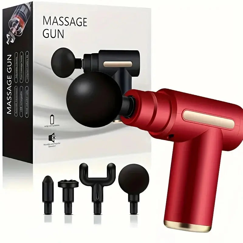 Portable Button Fascia Gun Deep Tissue Massage Mini Lightweight and Adjustable Speed Massage Equipment Suitable for the Body Fun Tech and Gadgets