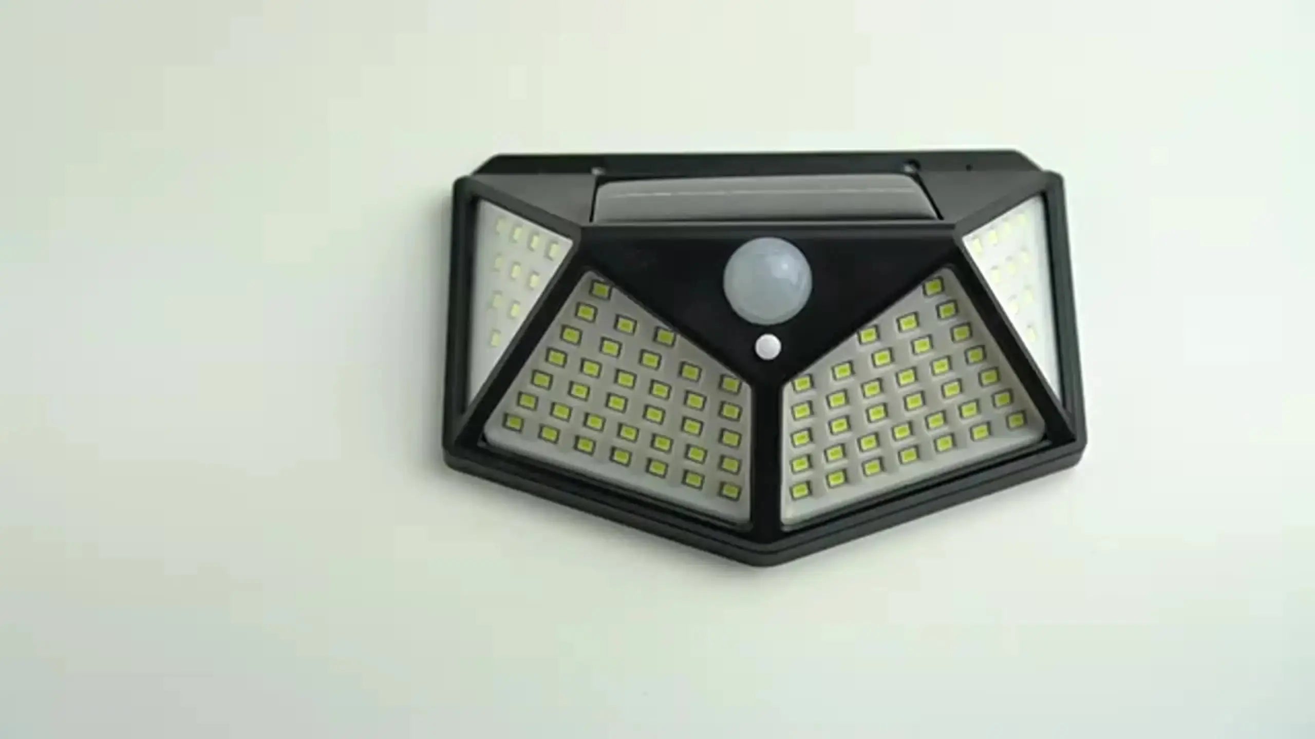 100LED Solar Flood Lights 3 Modes Outdoor Solar Motion Security Solar Light Waterproof for Garden Patio Garage Wall Light