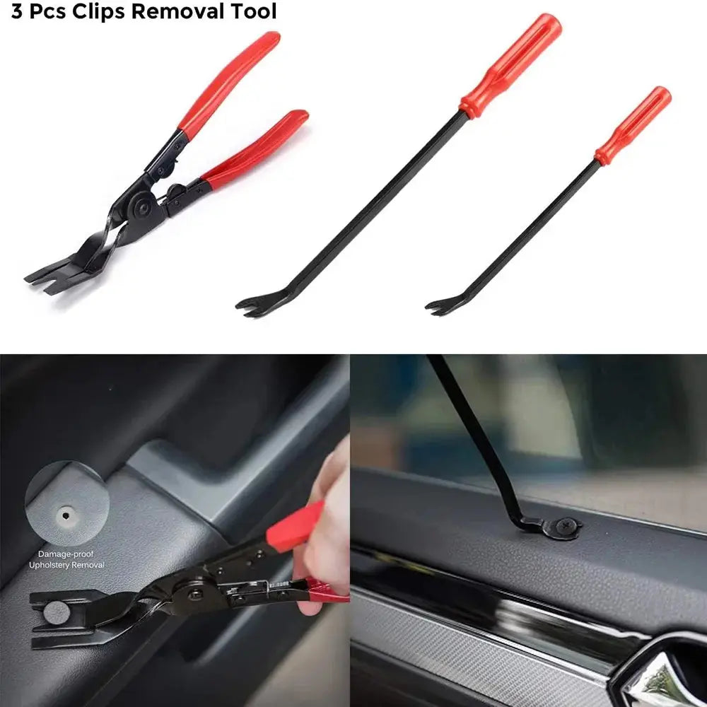 5/12/41/161/231PCS Auto Clip Pliers Fastener Remover Pry Tool Car Trim Removal Tool for Car Audio Dash Door Panel Window Molding - Fun Tech and Gadgets