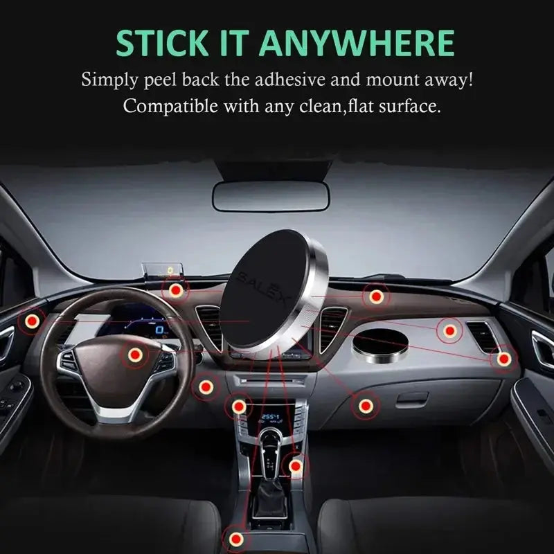 Magnetic Car Phone Holder Universal Car Phone Stand for iPhone Xiaomi Huawei Samsung Dashboard Wall Mounted Car Magnet Sticker - Fun Tech and Gadgets