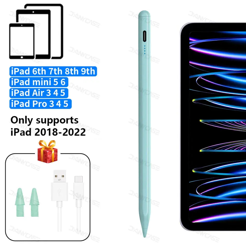 For Apple Pencil 2 1 Palm Rejection Power Display iPad Accessories iPad 2022 2021 2020 2019 2018 Pro 11 12.9 Air Mini Stylus Pen Fun Tech and Gadgets