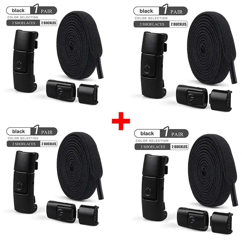 8mm No Tie Shoe Laces Press Lock Shoelaces Without Ties Elastic Laces Sneaker Kids Adult Widened Flat Shoelace for Shoes - Fun Tech and Gadgets