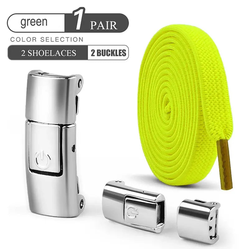 8mm No Tie Shoe Laces Press Lock Shoelaces Without Ties Elastic Laces Sneaker Kids Adult Widened Flat Shoelace for Shoes - Fun Tech and Gadgets