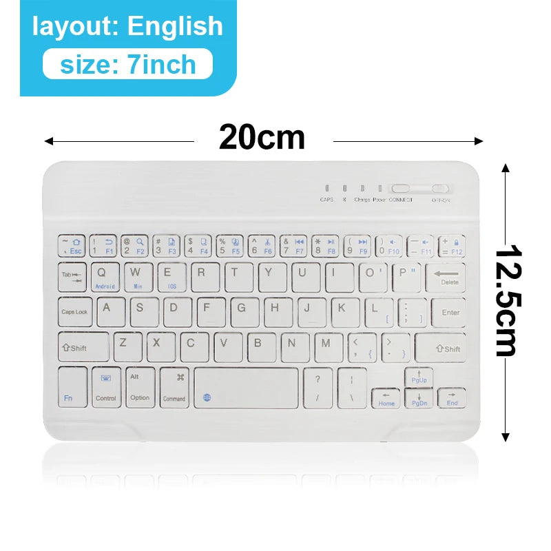 Bluetooth Keyboard for iPad 10th Generation iPad Pro 13 12 11 10 9 8 7 Inch iPad Air 13 11th iPad Mini Samsung Xiaomi Tablets