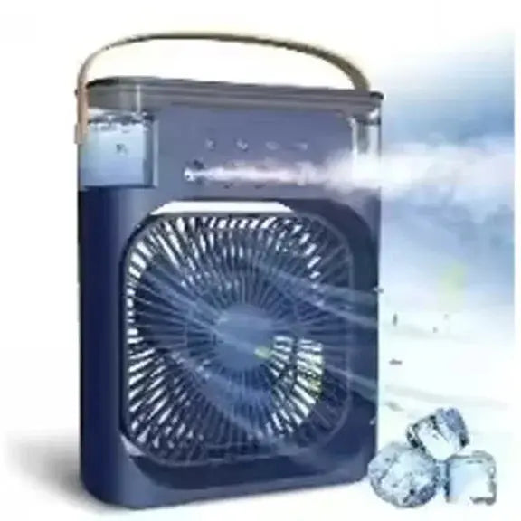 New 3 In 1 Fan AIr Conditioner Household Mini Air Cooler LED Night Light Portable Humidifier Air Adjustment Fan Office Home Fan