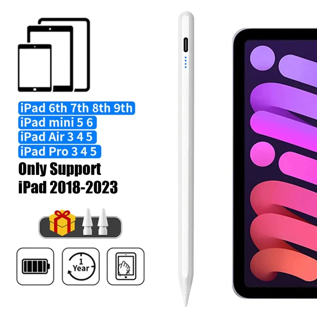 For Apple Pencil 2 1 Palm Rejection Power Display iPad Accessories iPad 2022 2021 2020 2019 2018 Pro 11 12.9 Air Mini Stylus Pen Fun Tech and Gadgets