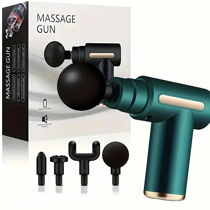 Portable Button Fascia Gun Deep Tissue Massage Mini Lightweight and Adjustable Speed Massage Equipment Suitable for the Body Fun Tech and Gadgets