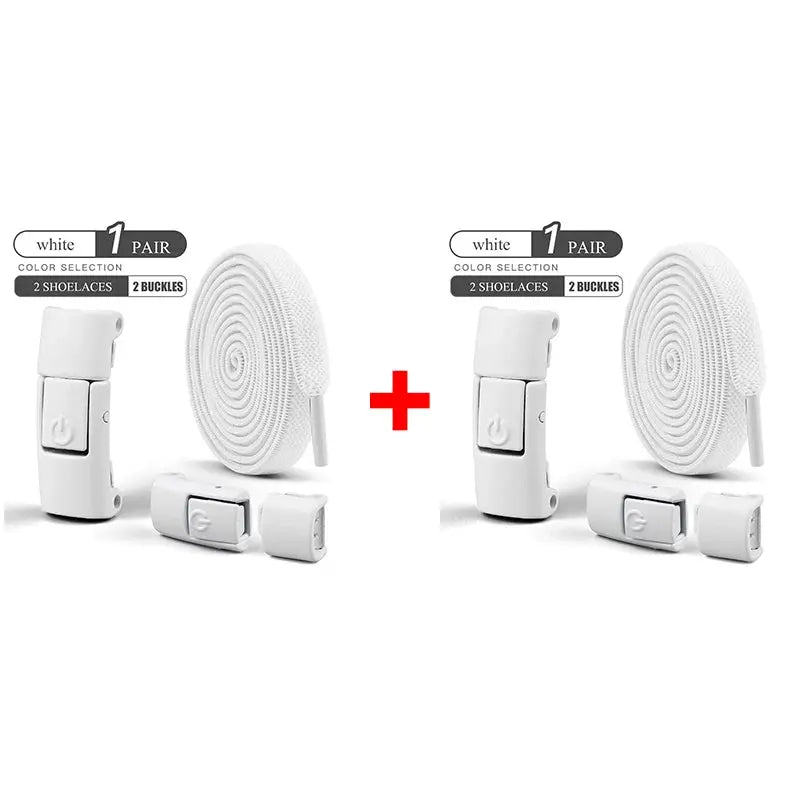 8mm No Tie Shoe Laces Press Lock Shoelaces Without Ties Elastic Laces Sneaker Kids Adult Widened Flat Shoelace for Shoes Fun Tech and Gadgets