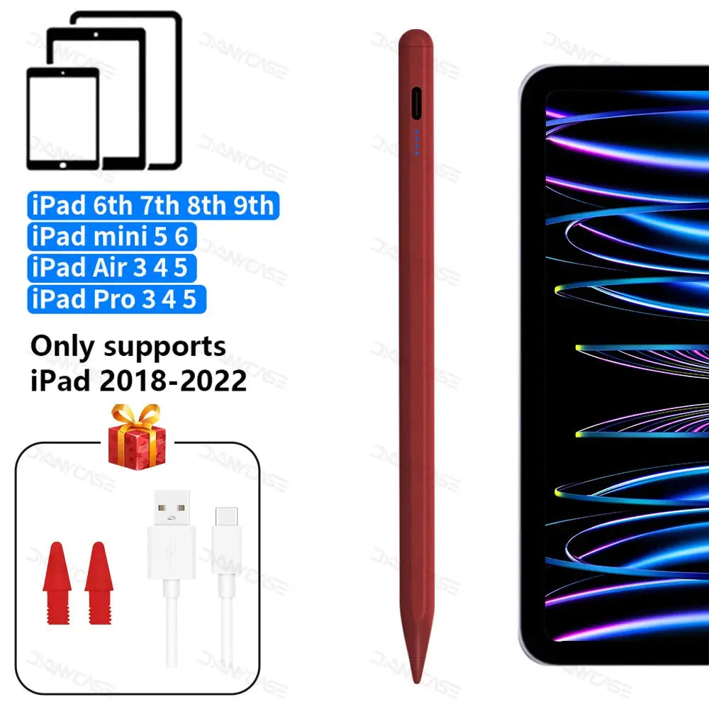 For Apple Pencil 2 1 Palm Rejection Power Display iPad Accessories iPad 2022 2021 2020 2019 2018 Pro 11 12.9 Air Mini Stylus Pen Fun Tech and Gadgets