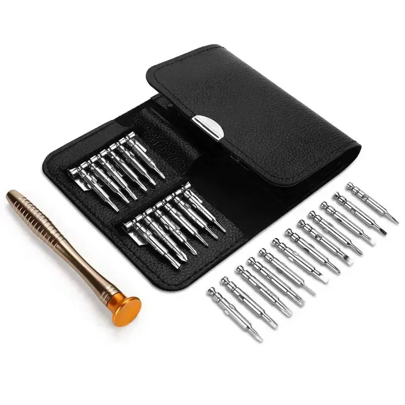 Mini Precision Screwdriver Set 25 in 1 Electronic Torx Screwdriver Opening Repair Tools Kit for iPhone Camera Watch Tablet PC - Fun Tech and Gadgets