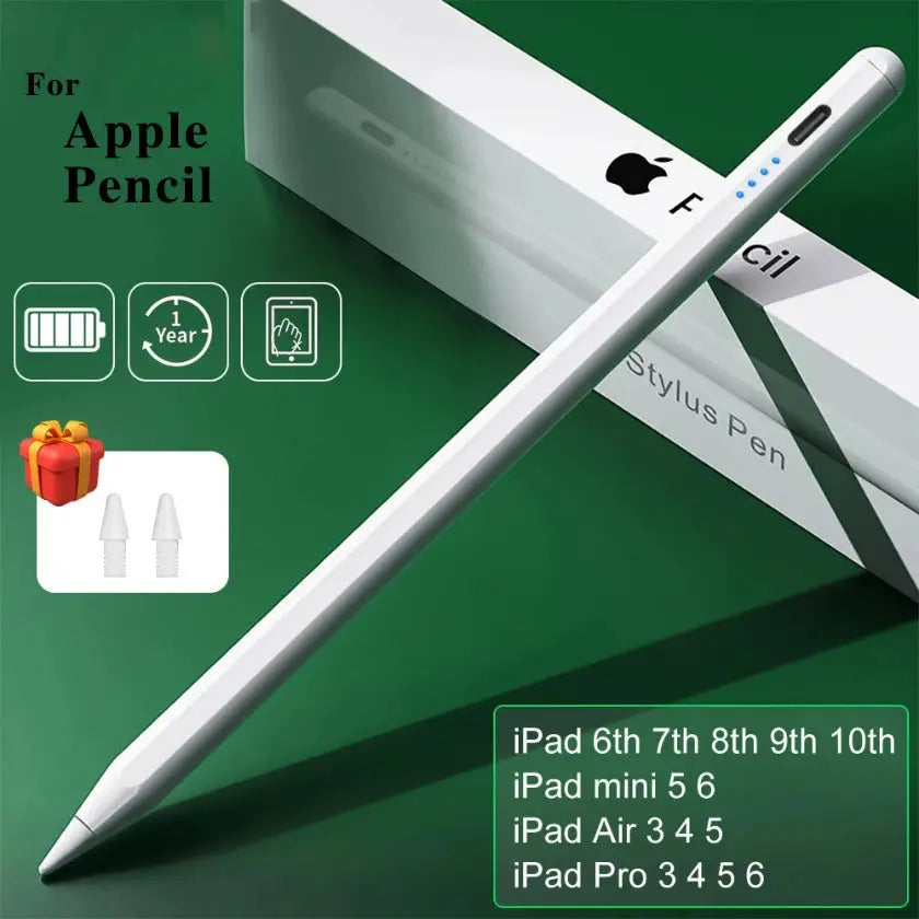 For Apple Pencil 2 Wireless Charging Palm Rejection Stylus Pen for iPad Air 4 5 Pro 11 12.9 Mini 6 Accessories for iPad Pencil - Fun Tech and Gadgets