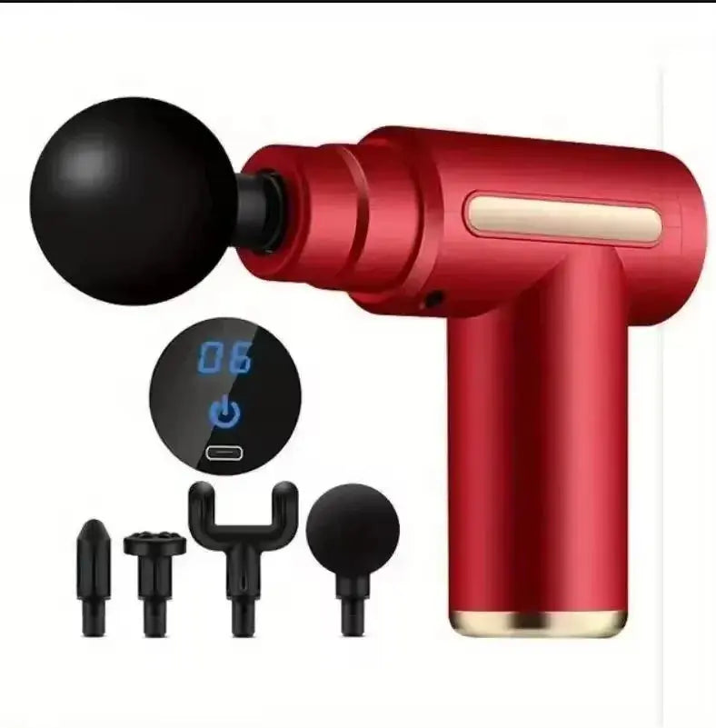 Portable Button Fascia Gun Deep Tissue Massage Mini Lightweight and Adjustable Speed Massage Equipment Suitable for the Body Fun Tech and Gadgets